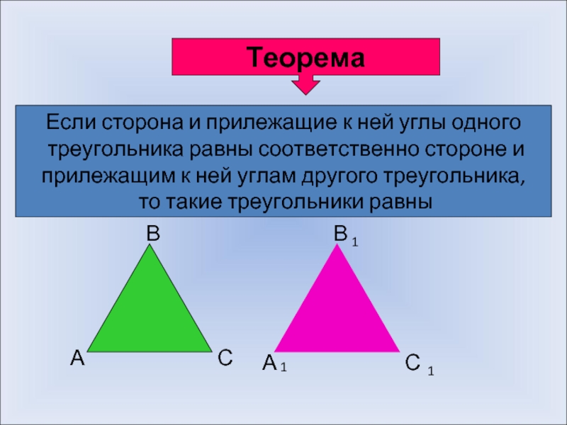 Углы прилежащие к основанию равны. Теорема равенства треугольников 7 класс. Определение равных треугольников. Прилежащие стороны треугольника. Определение равных треугольников 7 класс.