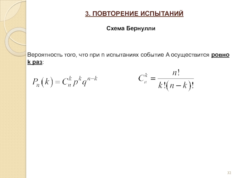 Вероятность и статистика 7 класс базовый уровень. Повторение испытаний. Схема Бернулли.. Повторение испытаний формула Бернулли. Теория вероятности и мат статистика. Схема повторения испытаний.