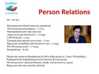 Person Relations
