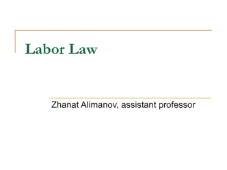 Labor law