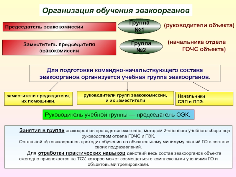 План работы эвакокомиссии организации на год