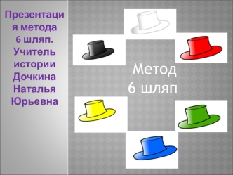 Презентация метода 6 шляп