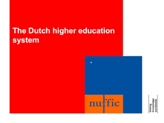 The Dutch higher education system