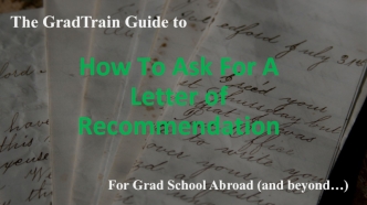 How To Ask For A Letter of Recommendation