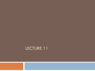 Evolutionary game theory. (Lecture 11)