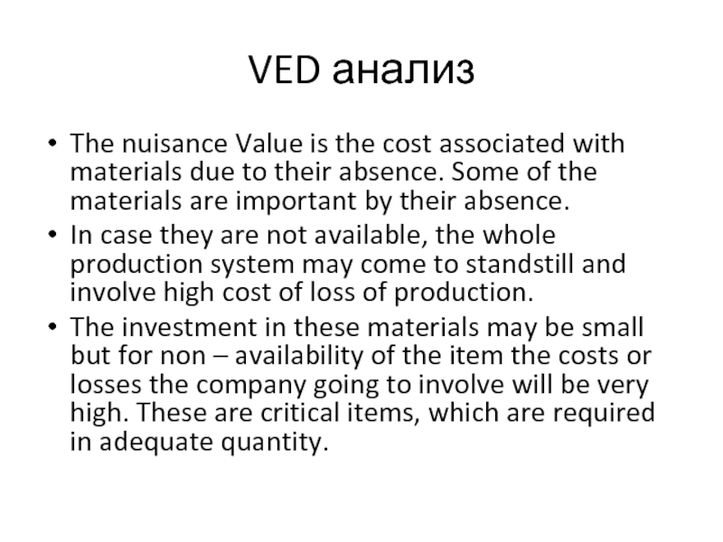 Associated costs. Ved.