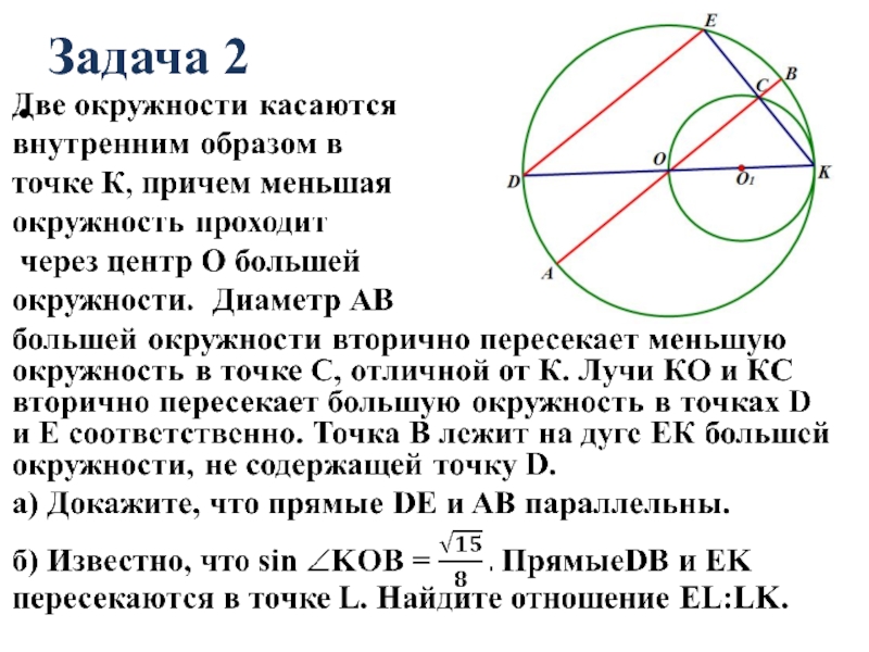 Некоторая окружность касается