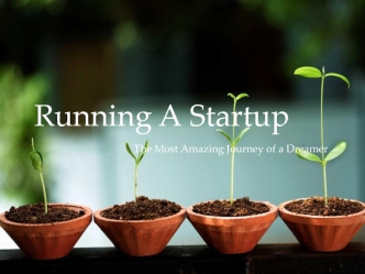 Running A Startup