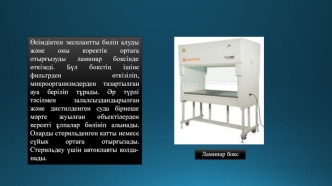 Өсімдіктен эксплантты бөліп алуды және оны коректік ортаға отырғызуды ламинар боксінде өткізеді