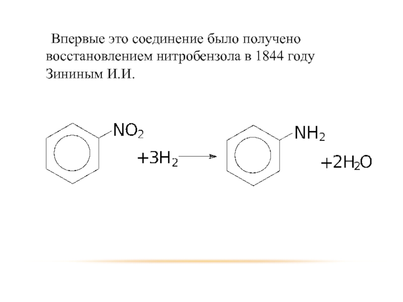 Получение нитробензола реакция. Реакция Зинина восстановление нитробензола. Нитробензол h2. Нитробензол и железо и соляная. Нитробензол Тип сопряжения.
