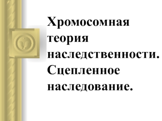 Хромосомная теория наследственности. Сцепленное наследование