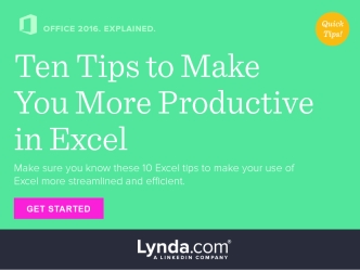 Ten Tips to Make You More Productive in Excel
