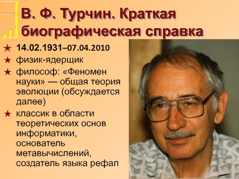 Создатель информатики. Физик Иван Турчин. Создатель языка Рефал. Валентин Турчин феномен науки. Биографическая справка Рождественский.