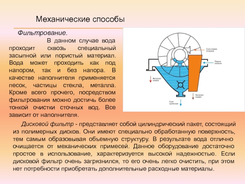 Сообщение на тему фильтрование