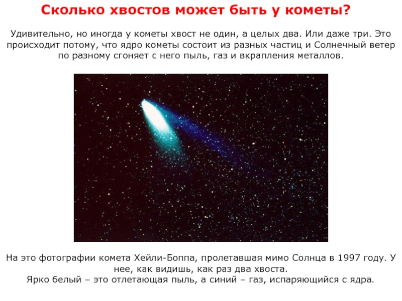 Реферат: Кометы и их свойства
