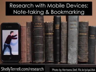 Note-taking and Bookmarking on Mobile