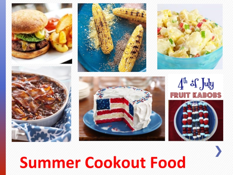 Summer Cookout Food