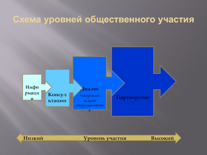 Общественный уровень. Виды общественного участия. Уровни схема. Формы общественного участия. Форма общественного диалога.