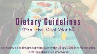 Dietary Guidelines (For the Real World!)