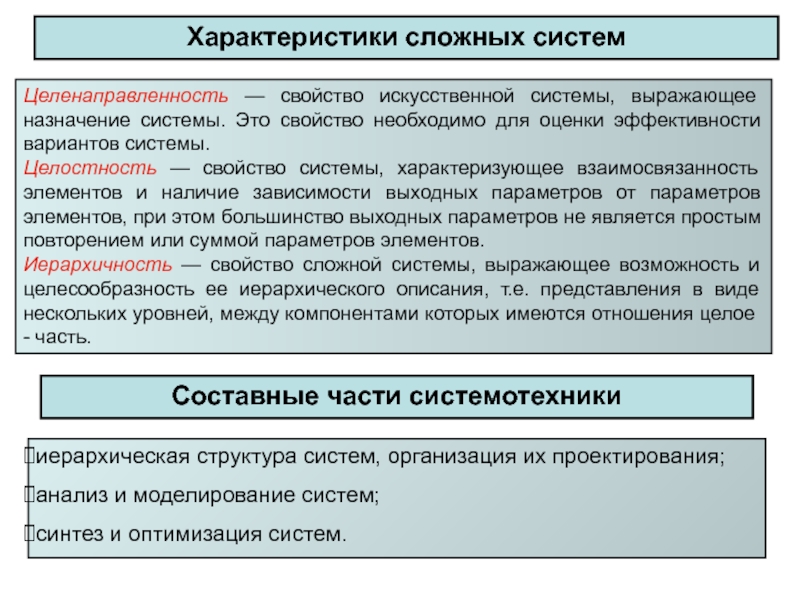 Является сложной системой. Особенности сложных систем. Характеристики сложных систем. Параметры сложной системы. Основные свойства сложных систем.