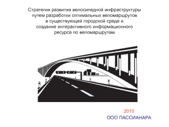 Стратегия развития велосипедной инфраструктуры и создание интерактивного информационного ресурса по веломаршрутам