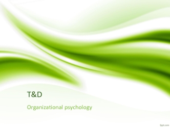 Organizational psychology
