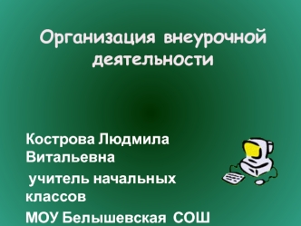 Организация внеурочной деятельности