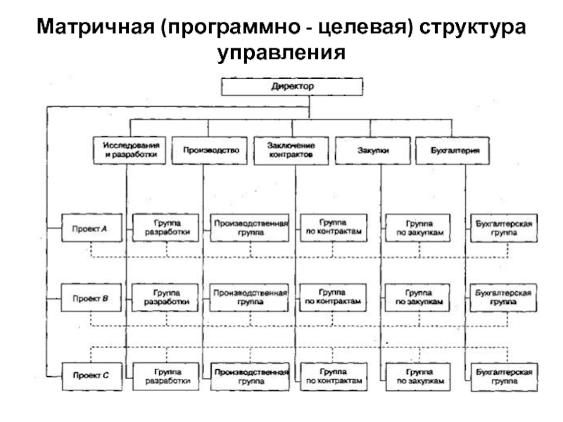 Матричная структура схема