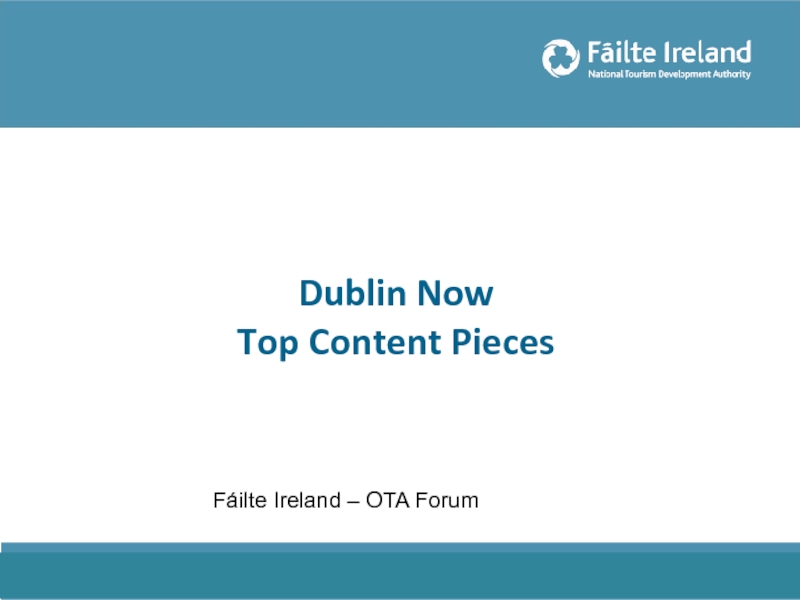 Dublin Now Top Content Pieces