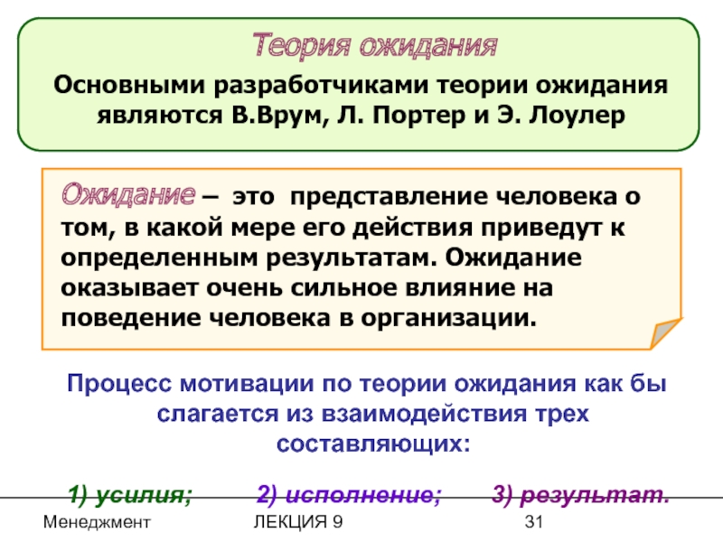 Реферат: Мотивация деятельности личности в организации