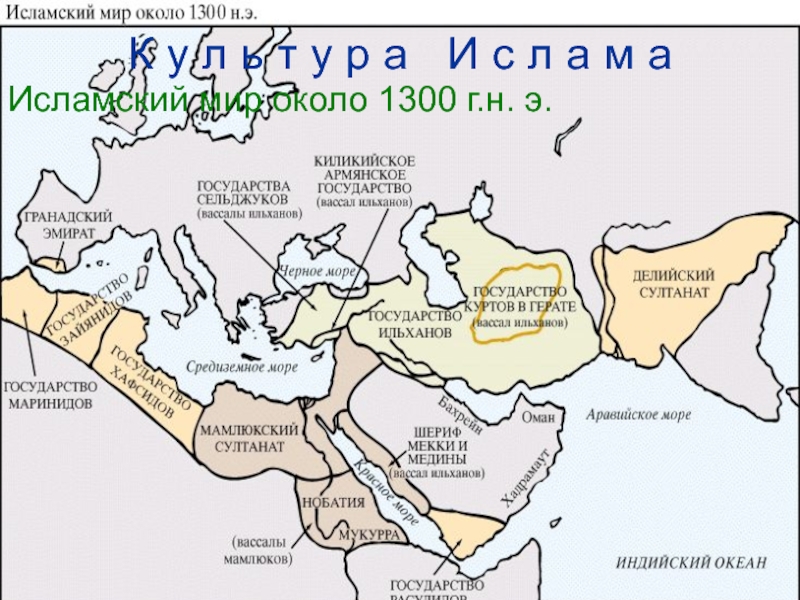 Мамлюкский султанат карта