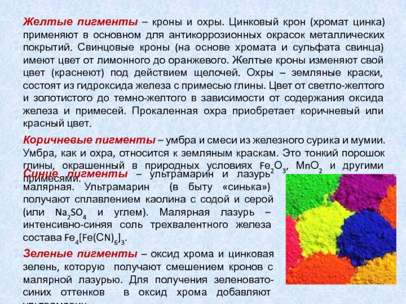 Железистая охра сканворд 5. Крон желтый пигмент. Пигмент крон цинковый. Пигмент крон свинцовый. Железный сурик пигмент.