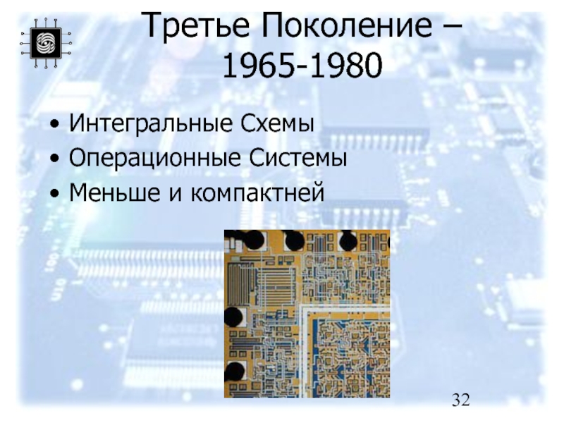 Третье поколение 1965 1980 интегральные схемы и многозадачность