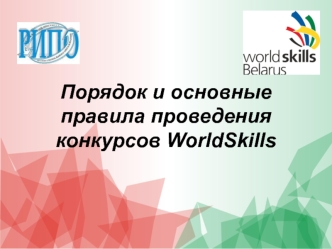 Порядок и основные правила проведения конкурсов WorldSkills