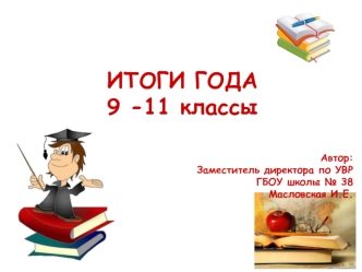 ИТОГИ ГОДА
9 -11 классы