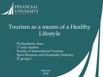 Tourism as a means of a Healthy Lifestyle