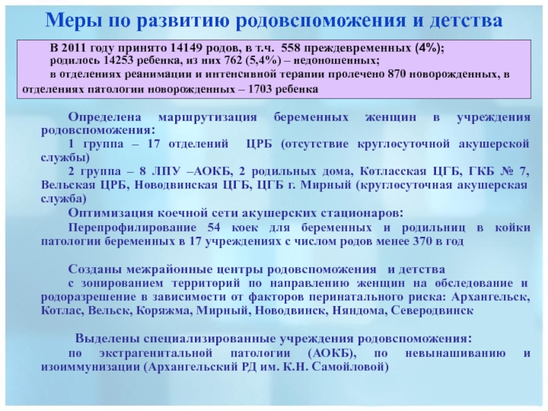 Система организации родовспоможения презентация