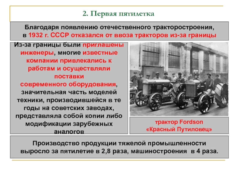 Какие принципиально новые явления появились. Благодаря появлению отечественного тракторостроения СССР. Отечественное тракторостроение. Особенности продукции тракторостроения. Тракторостроение сообщение.
