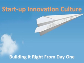 Start-up Innovation Culture