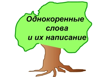 Однокоренные слова и их написание. Корень Общая часть родственных слов Признаки однокоренных (родственных) слов Одинаковый корень общее значение Корни.