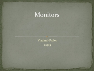 About monitors