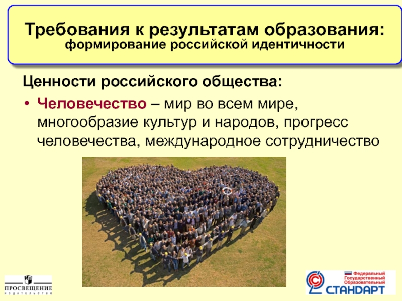 Ценности российского общества:Человечество – мир во всем мире, многообразие культур и