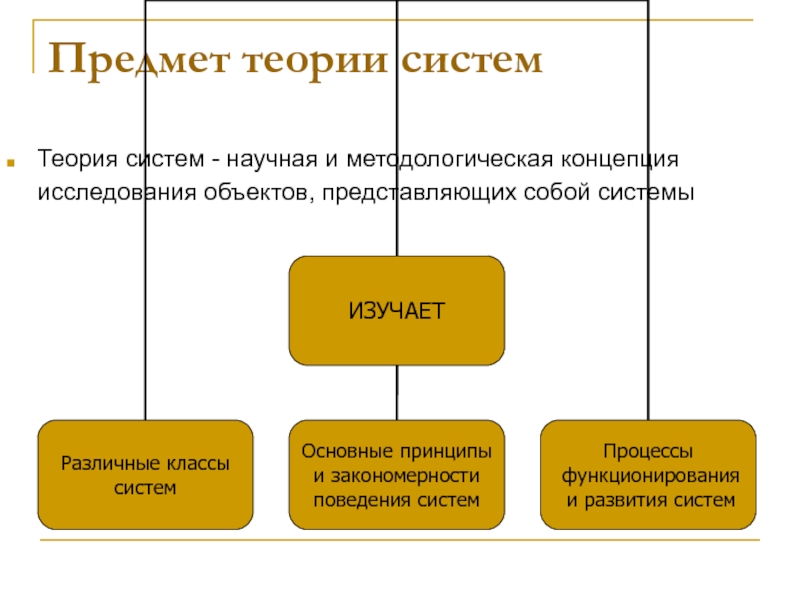 Предмет теории