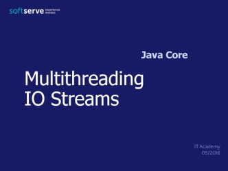 Multithreading IO Streams Java Core