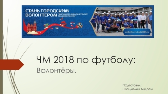 ЧМ 2018 по футболу: волонтёры