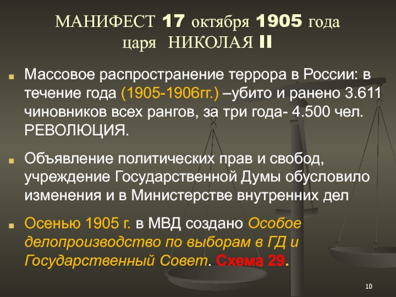 Причины революции манифест 17 октября. Манифест от 17 октября 1905 года.