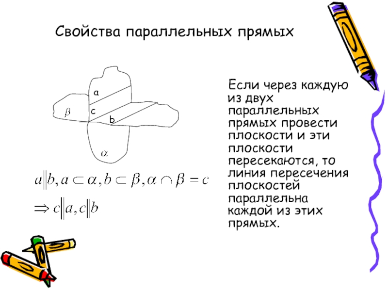 Провести 2 параллельные прямые. Если через каждую из двух параллельных прямых проведена плоскость. Если через каждую из двух параллельных прямых проведена плоскость, то. Если через каждую из 2 параллельных прямых проведена плоскость. Если прямая параллельная каждой из двух пересекающихся плоскостей.