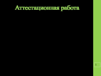 Аттестационная работа. Рабочая программа кружка Проекты и исследования