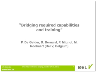 Bringing required capabilities and training