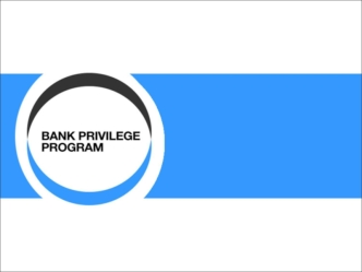 Bank privilege program